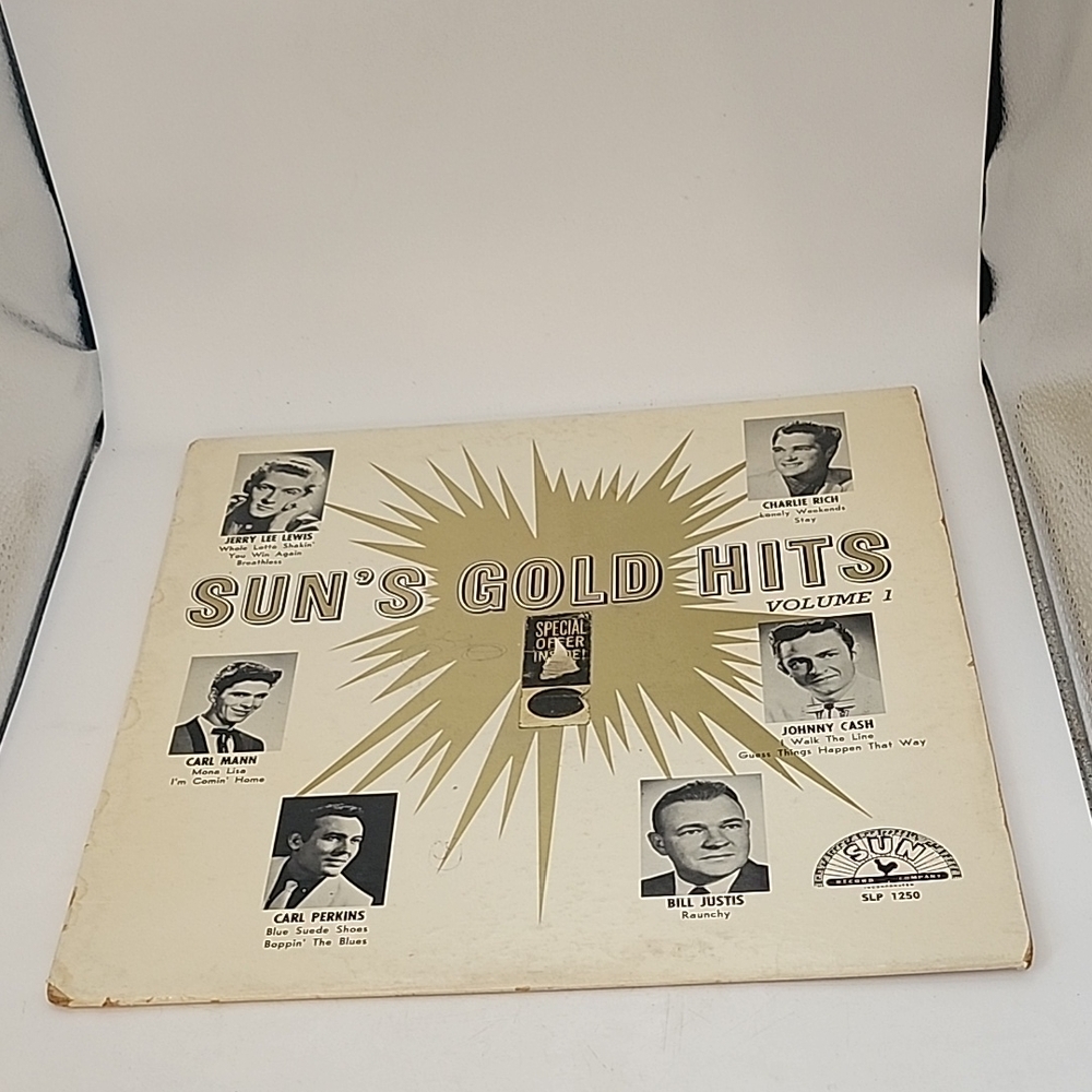 Vintage 1961 Sun's Gold Hits SLP 1250 LP Vinyl Record